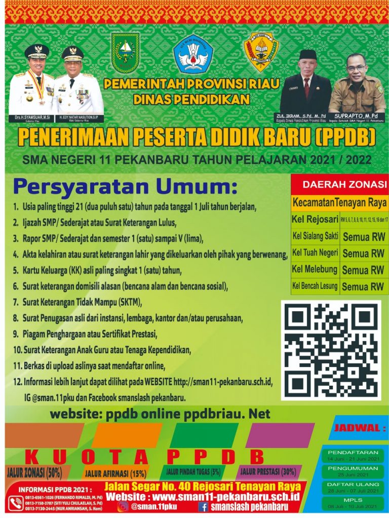 PENERIMAAN PESERTA DIDIK BARU (PPDB) ONLINE TAHUN 2021/2022 – SMA